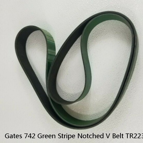 Gates 742 Green Stripe Notched V Belt TR22373 86200742 - Made In USA